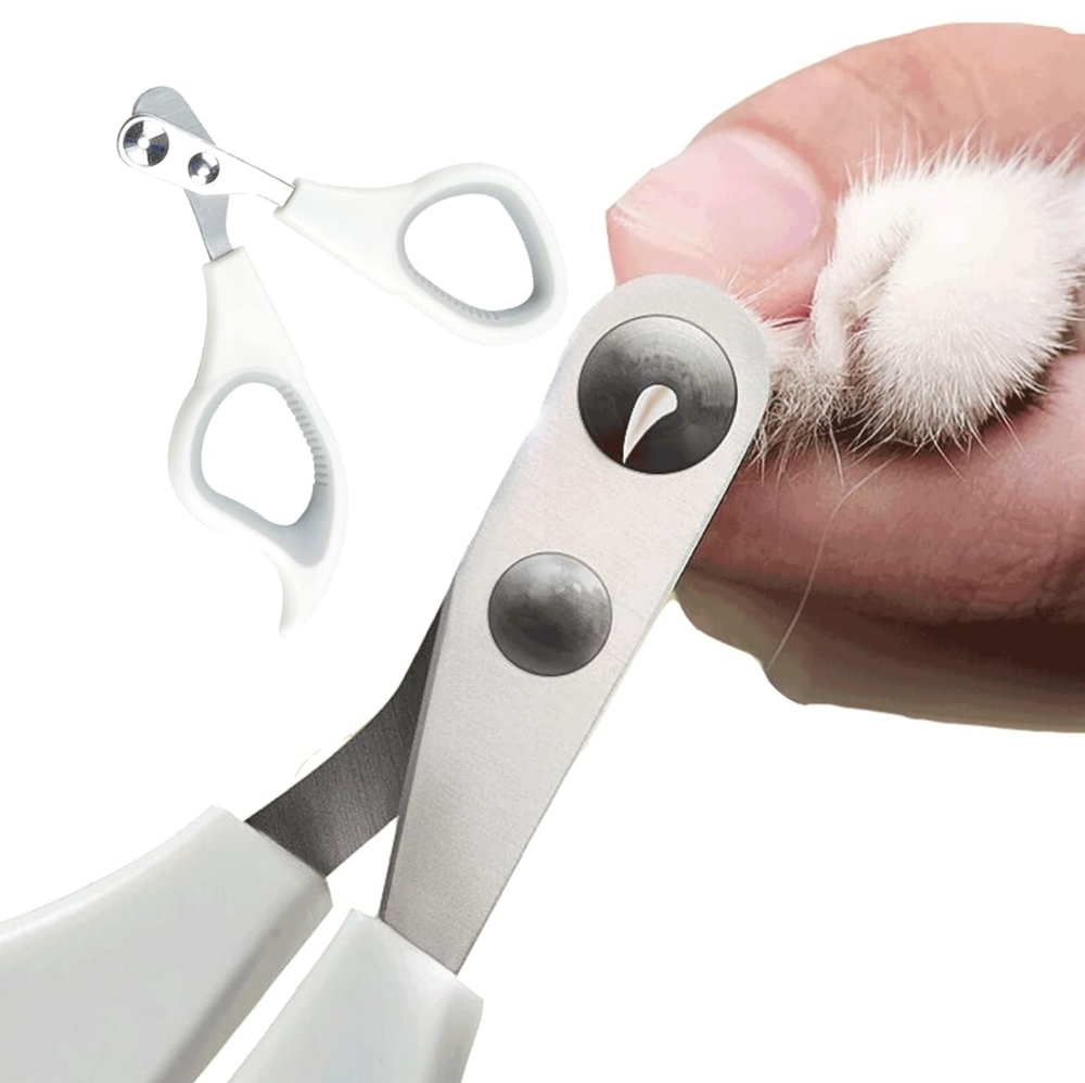 Pet Nail Clippers with 2mm Round Cutout for Cats, Birds, Reptiles